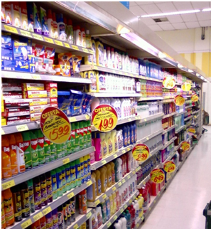 Muitos produtos controlados podem ser encontrados em supermercados. Imagem: Internet.